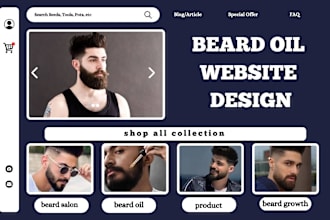 design beard oil website beard care shopify store beard oil dropshipping store