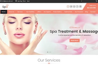 create glossgenius website spa website beauty website