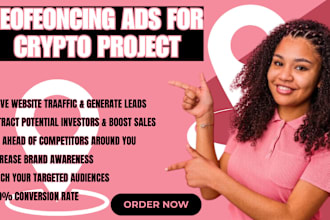 setup geofencing ads campaign, advertise crypto project to boost brand awareness
