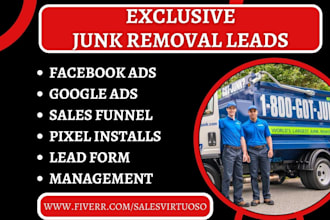 generate junk removal towing dumpster hauling junk removal trash removal leads
