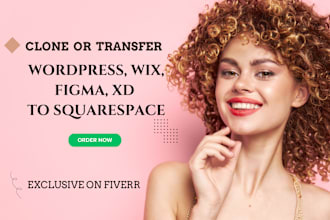 convert transfer or clone wix, figma, weebly, wordpress to squarespace website