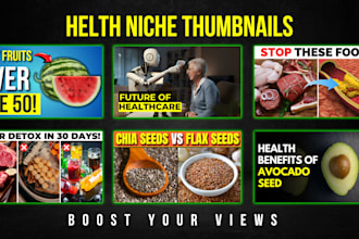 design a thumbnail on health niche for youtube