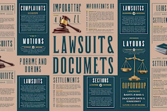 prepare legal document, lawsuits complaint,motions