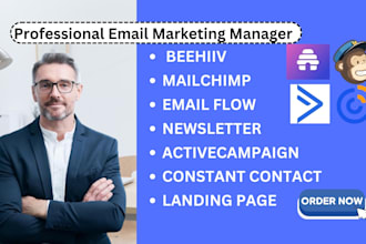 manage email marketing on beehiiv, constant contact, activecampaign or mailchimp