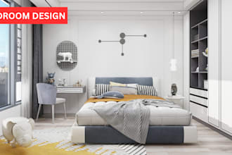 3d modelling, interior design and realistic 3d rendering with VR