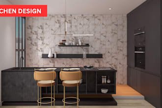 interior design your kitchen cabinets, kitchen design, render, layout