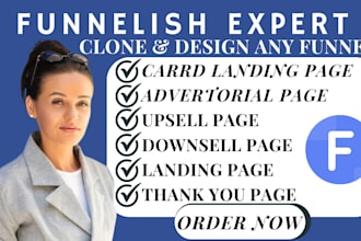 clone funnelish landing page design funneiish product page, funnelish sales page