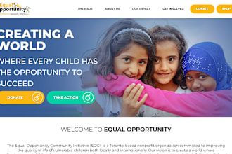 build nonprofit website and church website