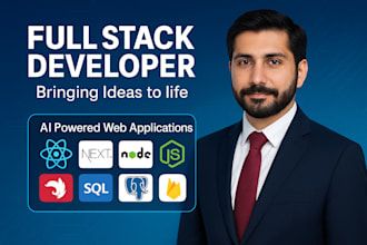 be full stack developer with frontend and backend website development