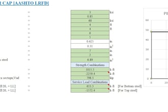 make a design excel sheet for any concrete structure
