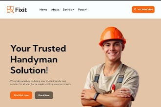 do wix handyman plumber construction roofing home renovation electrician website