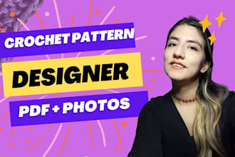 create your crochet pattern in canva