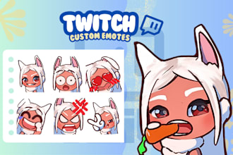 create custom chibi emotes or badges for twitch