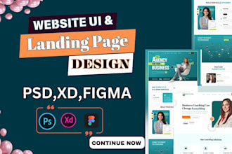 create a professional website and landing page for you, landing page content