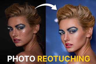 do adobe photoshop editing, retouching and ai image fixing
