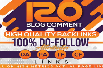 do manual 120 dofollow backlinks high da blog comments