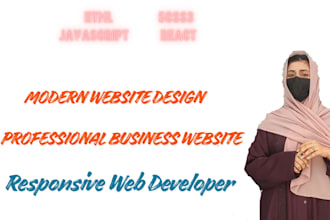 design websites with HTML5 css3 javascript and react