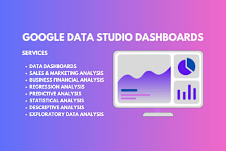 create data studio dashboards and integrations