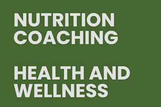 offer expert online wellness, meal plans and nutrition coaching