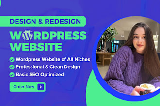 do wordpress website design, website redesign, bluehost, godaddy, hostinger