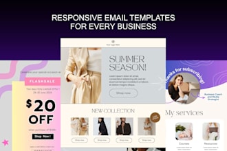 design and develop a responsive email template