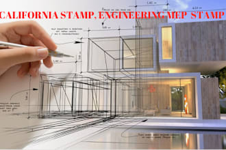 california stamp floor plan architecture permit city permit mep