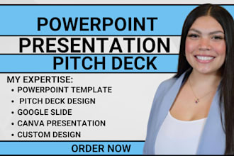 design pitch deck, google slide, powerpoint template, canva presentation