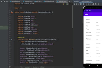 develop a custom android application in android studio