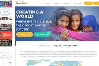 create nonprofit ngo charity donation website