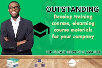 develop training courses, elearning course materials for your company