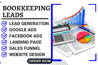 generate exclusive finance leads tax accounting CPA website facebook ads