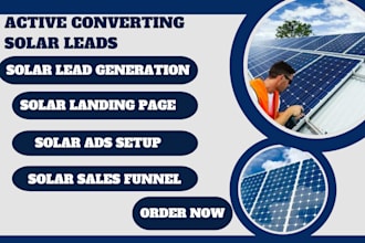 generate highly converting solar leads, roofing leads, solar landing page, solar