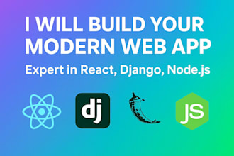 be your expert react and django web app coder