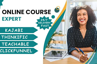 kajabi online course, landing page, website, thinkific, teachable, sales page