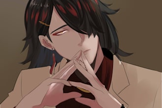 draw, fanarting and design oc with my semi painting style