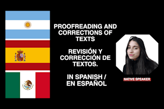 proofread and correct your text in spanish