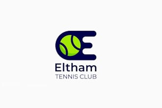 eltham tennis club logo design