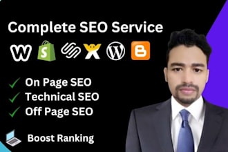 do complete SEO service for shopify, wordpress, squarespace, wix, weebly