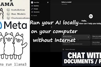 set llama chatbot locally no internet chat with documents