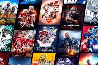 design sports graphics especially american football
