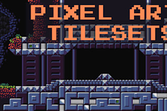 create stylised pixel art tilesets