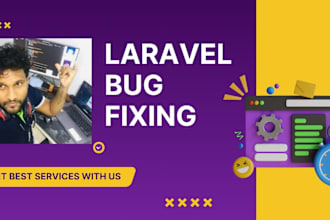 fix PHP laravel bugs and develop php laravel website