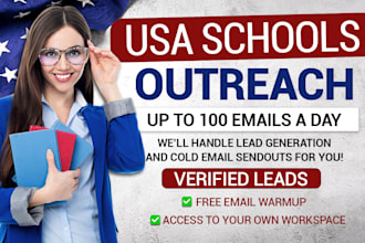 send cold emails to USA schools on your behalf