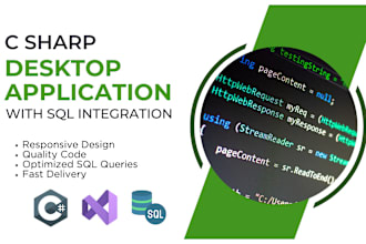 create c sharp window forms with sql server integration