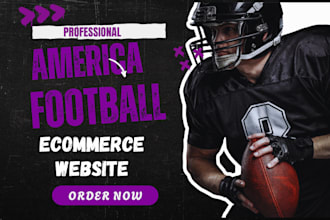 design stunning american football website sport website soccer gear website