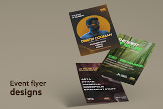 create modern flyer designs for your event