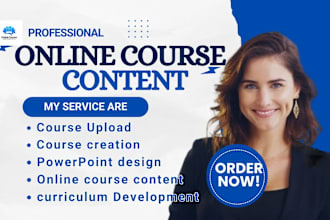 online course content course creation course training manual coaching program
