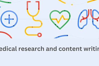 write medical content and research articles as a doctor