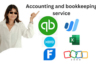 get bookkeeping on quickbooks online, xero, wave and so on