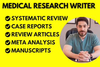 do medical manuscript, systematic review, review article, case report